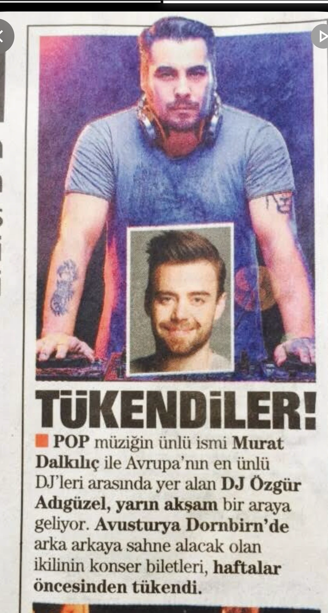 Tükendiler! — Kişisel basın arşivi